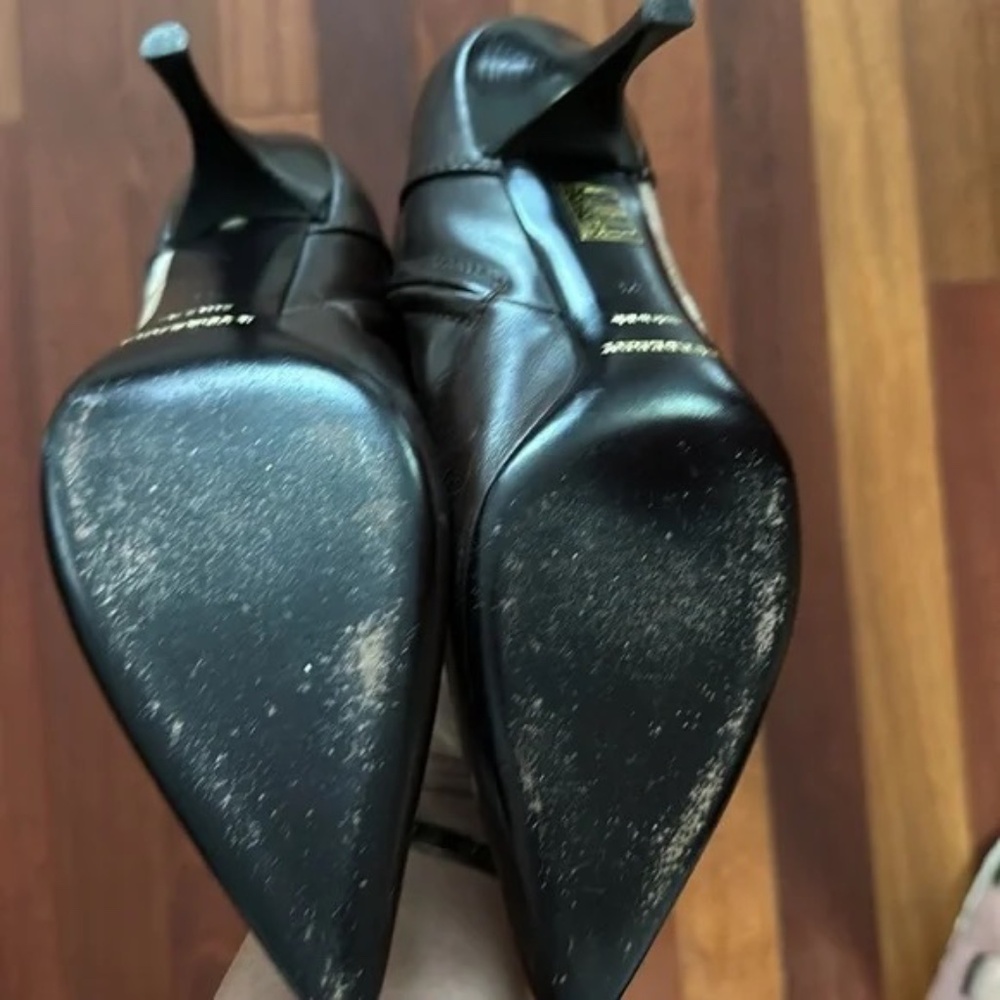 Gorgeous Authentic Burberry Nova Check and Leather Heel Boots - Picture 5 of 5